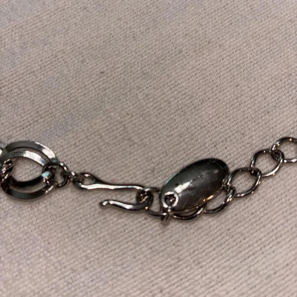 VTG 90's Women's Belt Silver Tone Double Link Chain Adjustable Size S  30